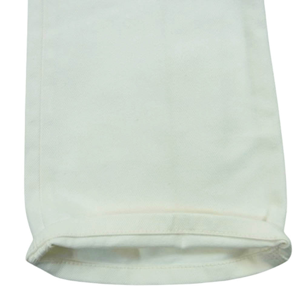 BOTTEGAVENETA ボッテガヴェネタ 19AW 585166 VF4Q0 ボタンフライ デニム パンツ イタリア製 ホワイト系 36【美品】【中古】