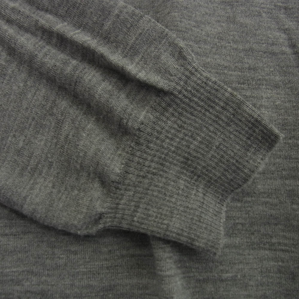 Drawer ドゥロワー 6513-299-0596 ウール ワンポイントロゴ スリット ニット セーターグレー グレー系 1【中古】