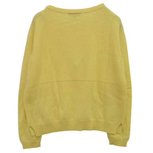 Drawer ドゥロワー 6513-106-0492 コットン カシミヤ クルー ネック ニット イエロー イエロー系 2【中古】