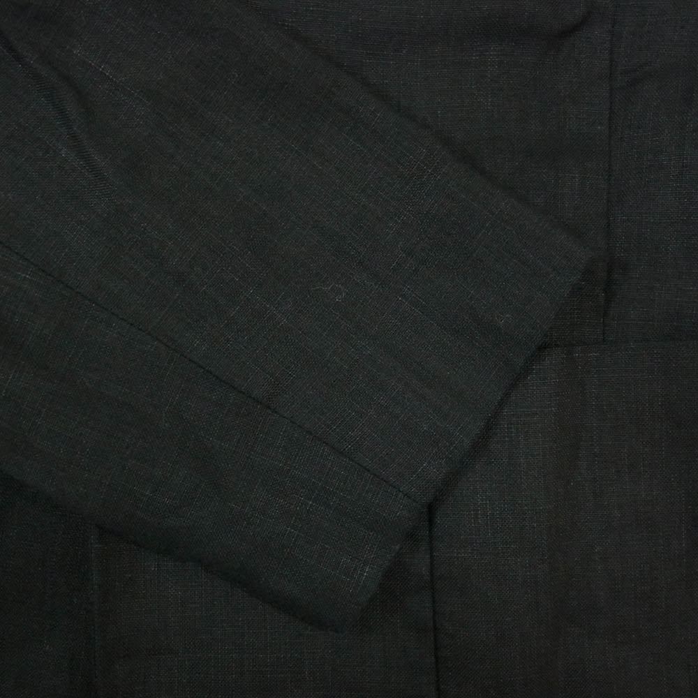 Spick and Span スピックアンドスパン 18-010-200-7030-2-0 リネン ノーカラー ジャケット ブラック系 36【中古】