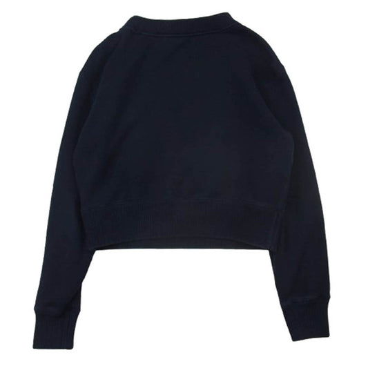 GUCCI グッチ 644664 XJDA4 UN PEU MOINS UN PEU PLUS ロゴ刺繍 ポケット スウェット ネイビー系 XXS【中古】