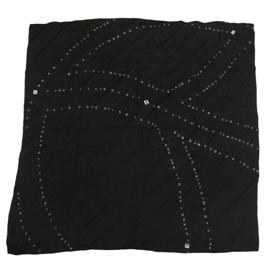 PORTER CLASSIC ポータークラシック ロゴ スカーフ ストール ブラック系【中古】