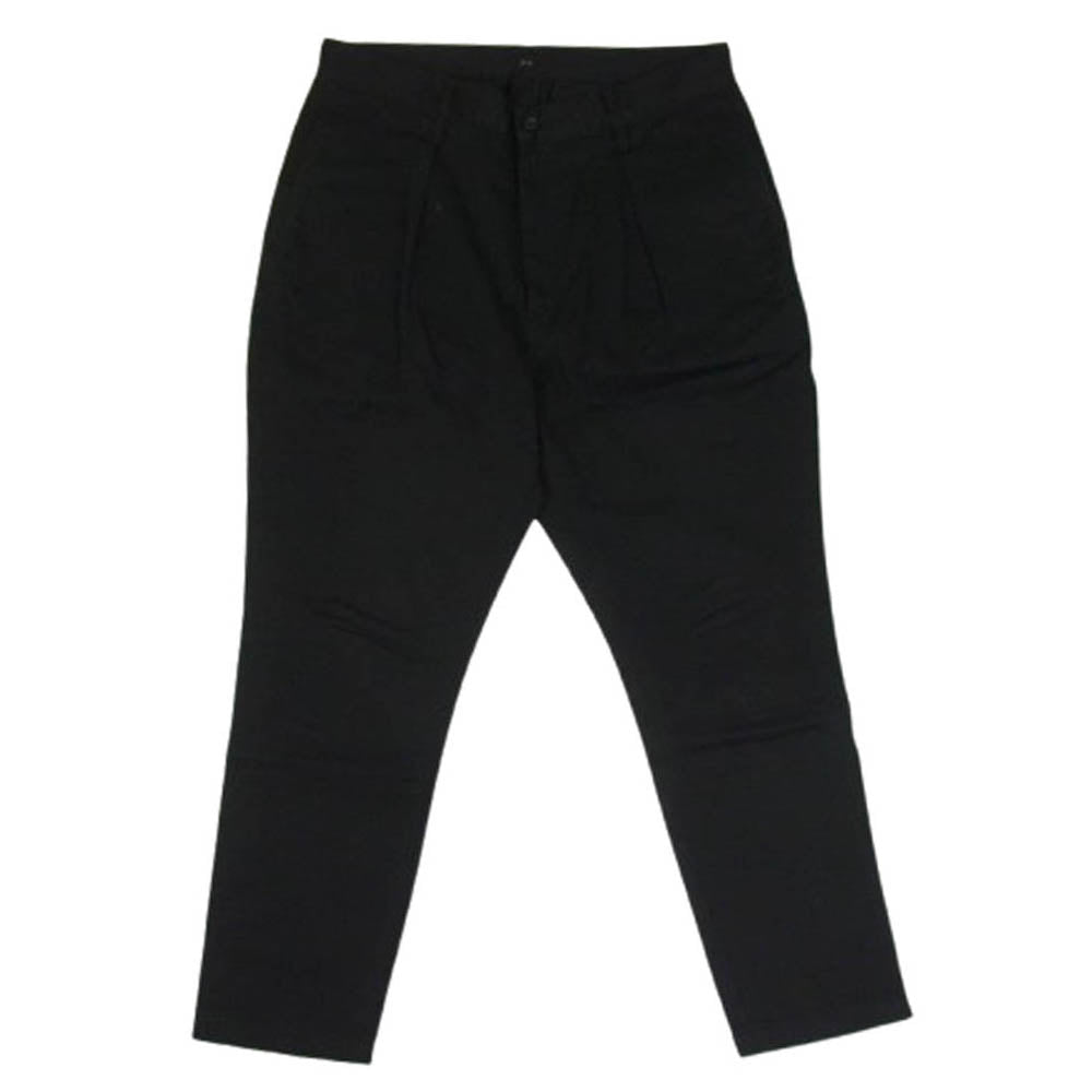 PORTER CLASSIC ポータークラシック chino Pants コットン タック テーパード チノ パンツ ブラック系 M【中古】 PORTER CLASSIC ポータークラシック chino Pants コットン タック