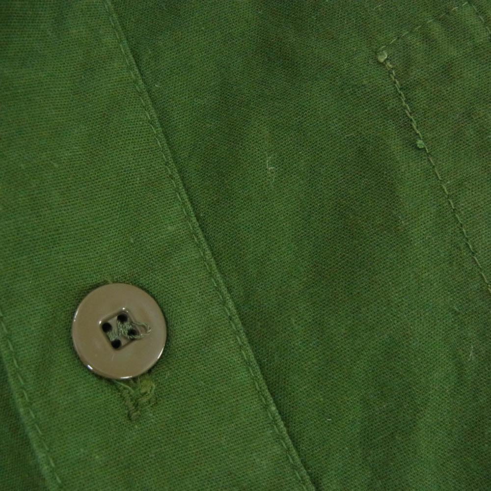 スウェーデン軍 M55 長袖 シャツ グリーン系 39【中古】