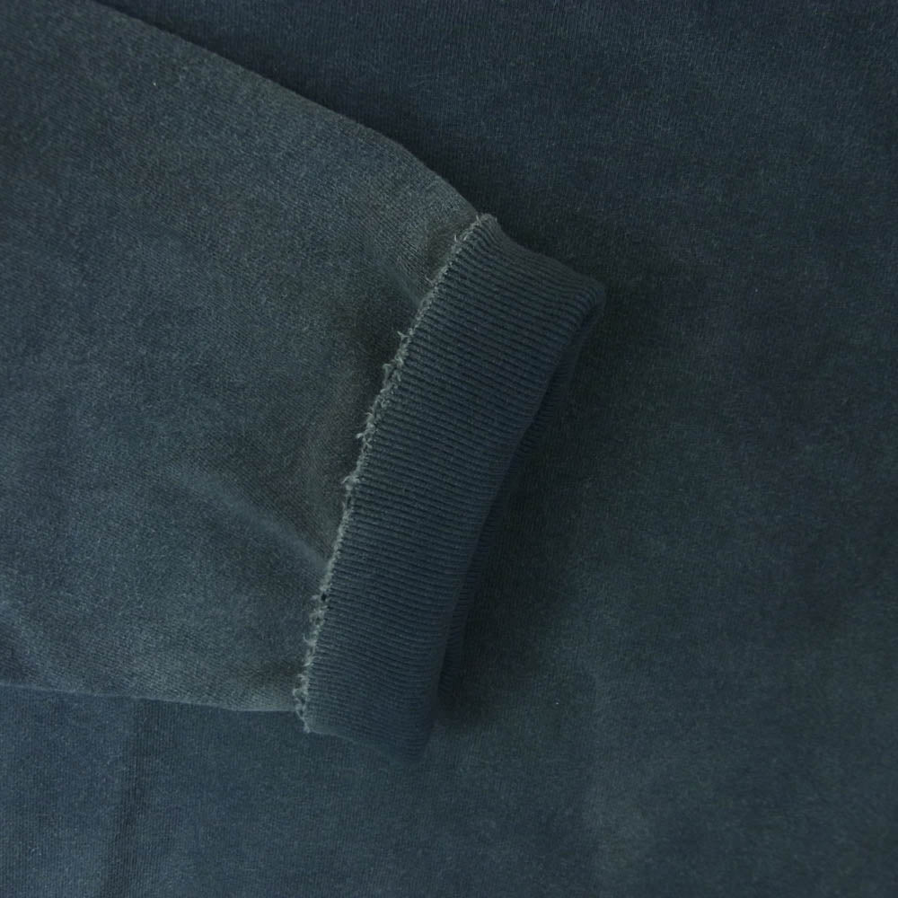 ANCELLM アンセルム ANC-CT64 EMBROIDERY UNEVEN OVER SWEAT SHIRT 刺繍 ロゴ プルオーバー スウェット ダークグレー系 2【中古】