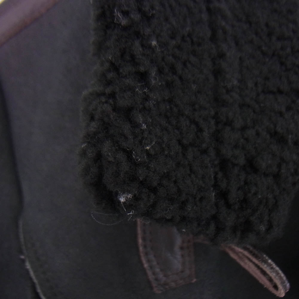 AVIREX アヴィレックス 6261021 ムートン ダッフル コート ジャケット ブラック系 S【中古】