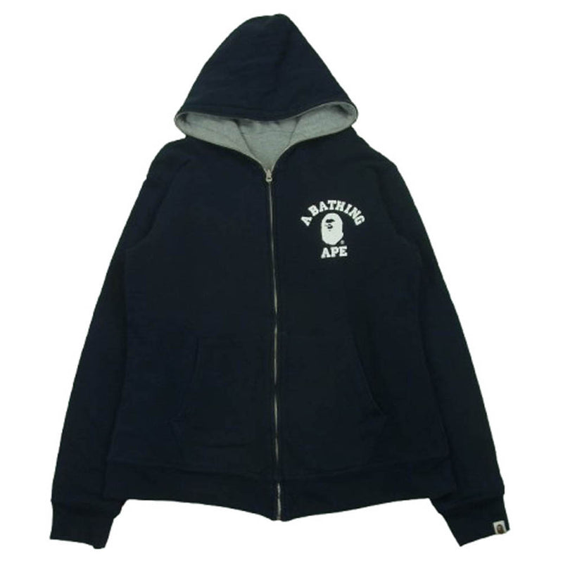 A BATHING APE アベイジングエイプ パーカー L ネイビー A BATHING