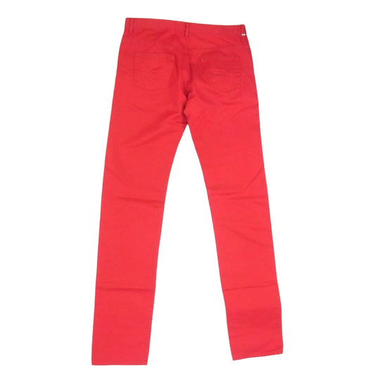 DIOR HOMME ディオールオム 05SS 5EH1011450 エディ期 ボタンフライ スキニー パンツ レッド系 33【中古】