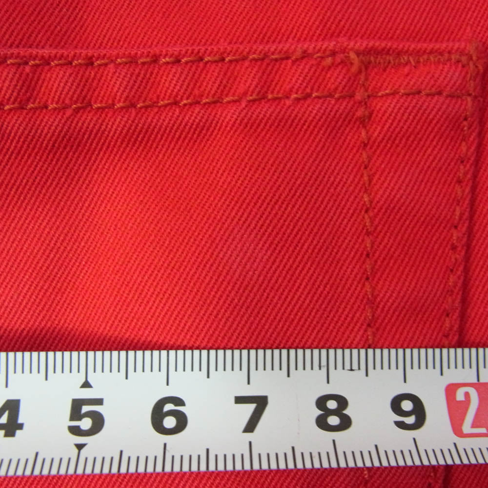 DIOR HOMME ディオールオム ボタンフライ スキニー パンツ レッド系 30【中古】