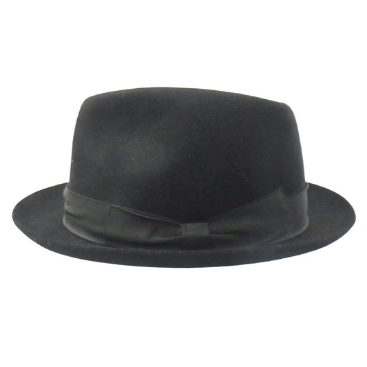 DIOR HOMME ディオールオム 05AW 5HH1095092 エディ期 ウール 中折れ ハット 帽子 ブラック系 61 USA7 5/8【中古】