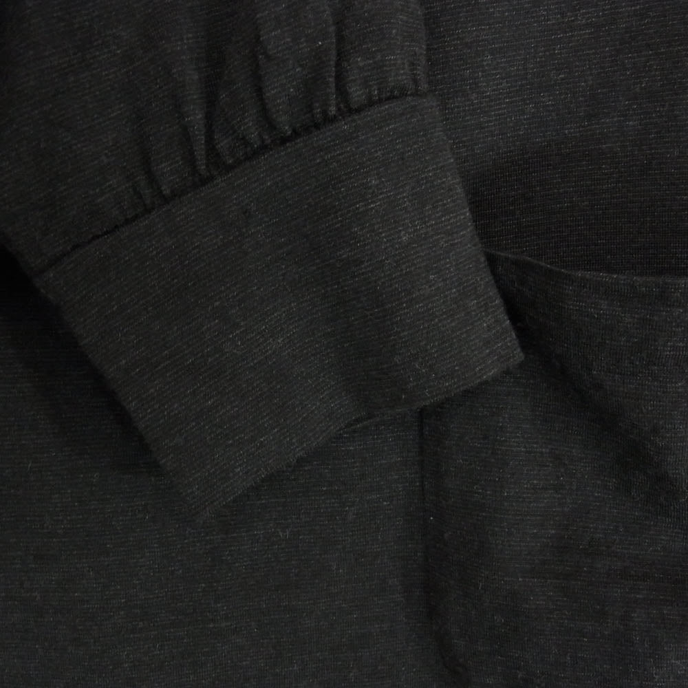 COMOLI コモリ 22AW V01-05006 ウール 天竺 長袖 クルーネック カットソー Tシャツ ブラック系 2【中古】