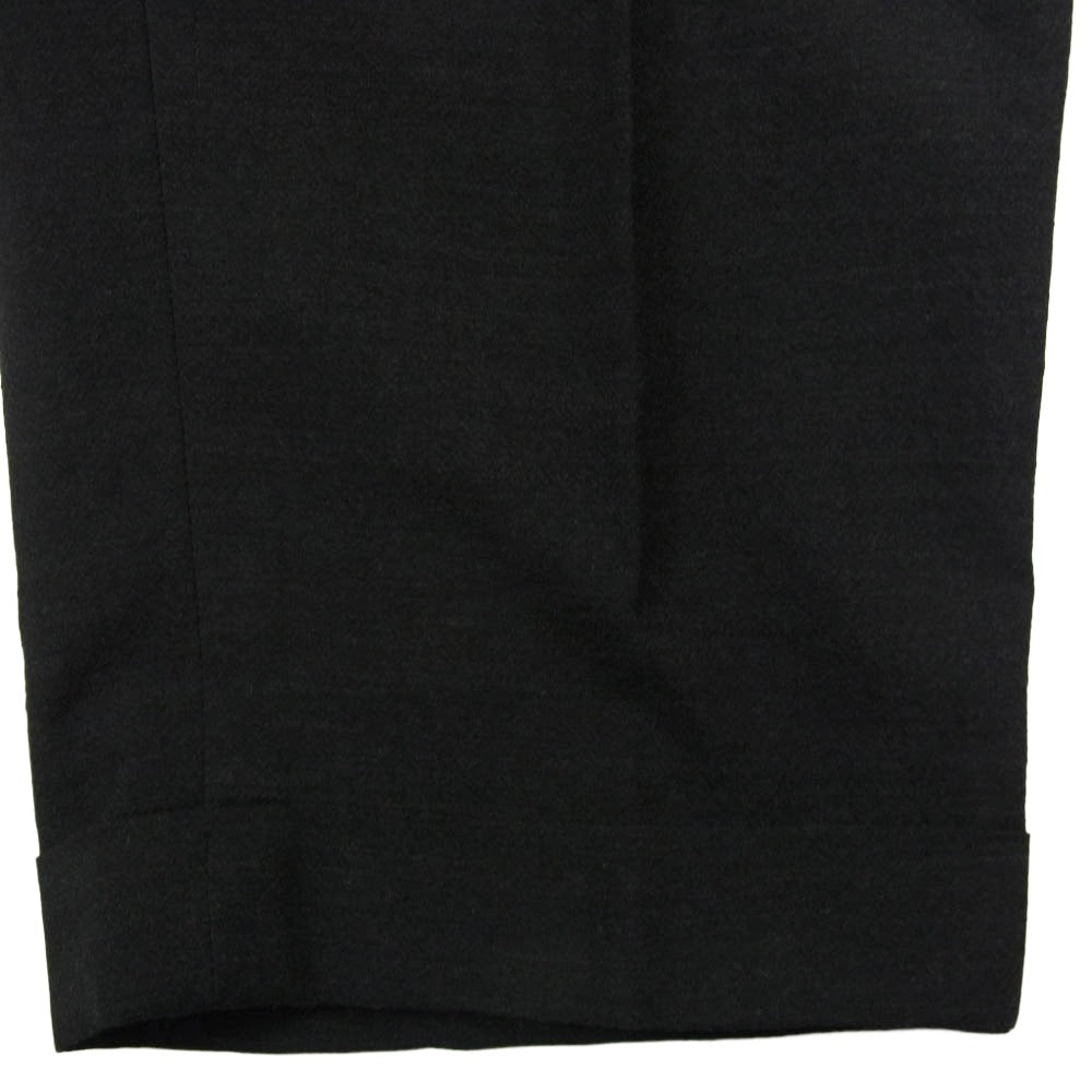 COMOLI コモリ T01-03001 ウール 2タック パンツ ブラック系 3【中古】