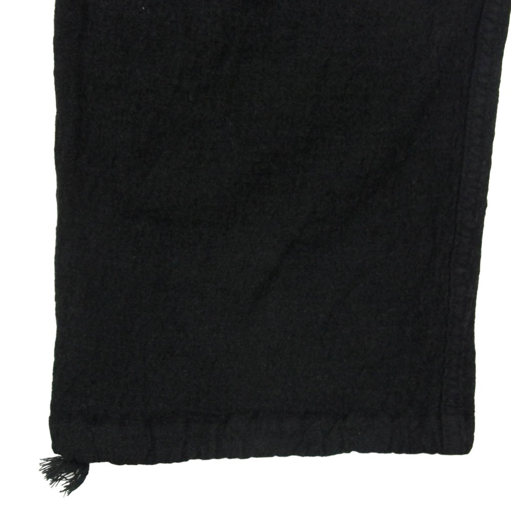 COMOLI コモリ T01-03003 ウールニー タック パンツ ブラック系 2【中古】