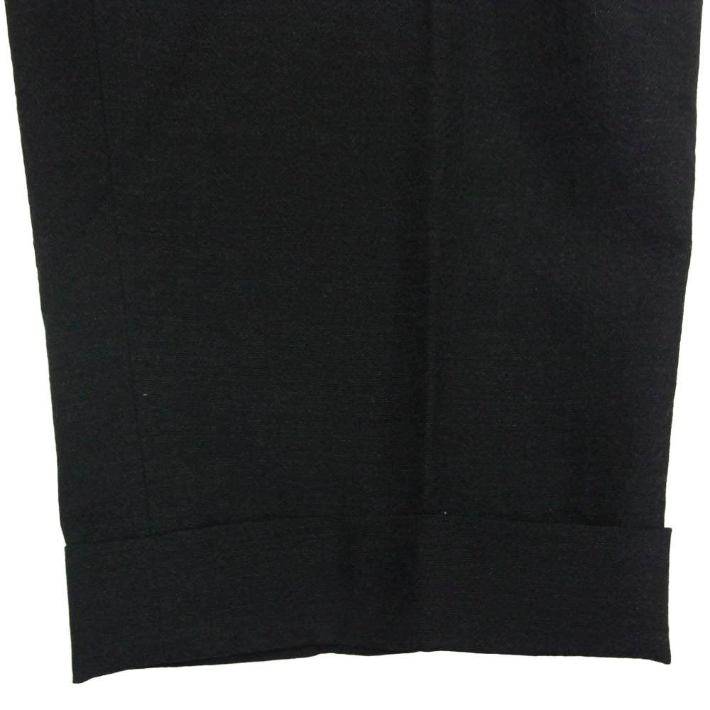 COMOLI コモリ 23SS X01-03005 WOOL 2TUCK PANTS ウール 2タック パンツ ブラック系 2【中古】