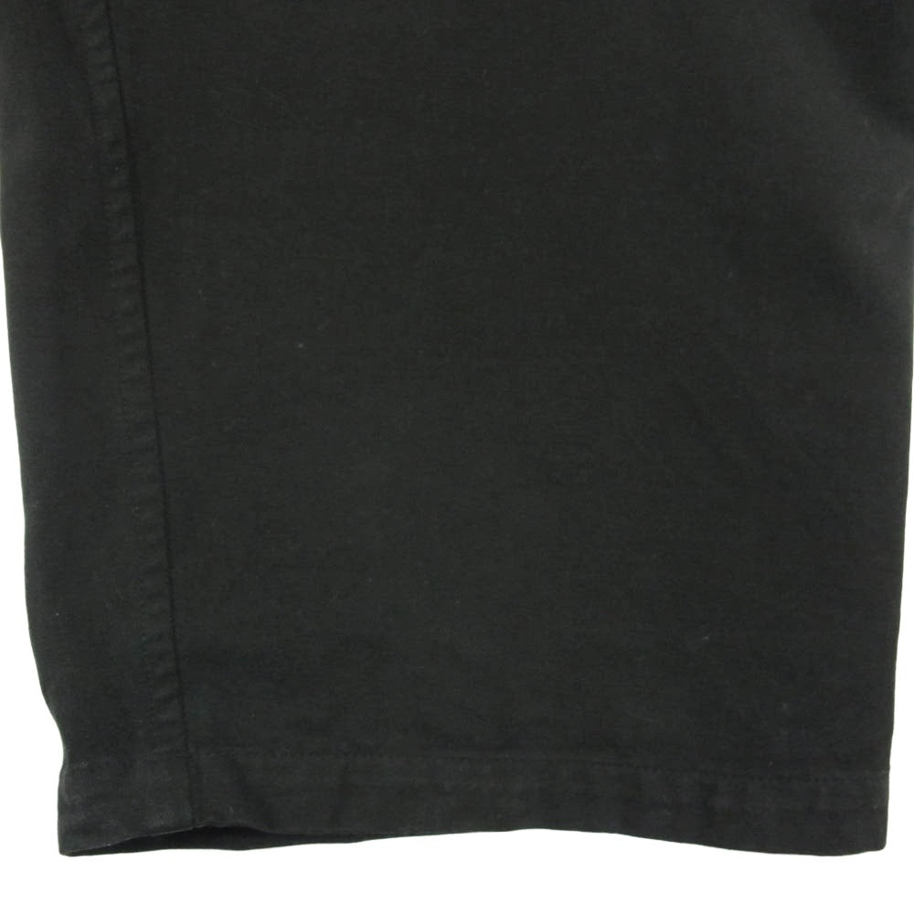 COMOLI コモリ 23AW Y03-03005 コットン 製品染め ドローストリングパンツ イージー ワイド パンツ ブラック系 1【中古】