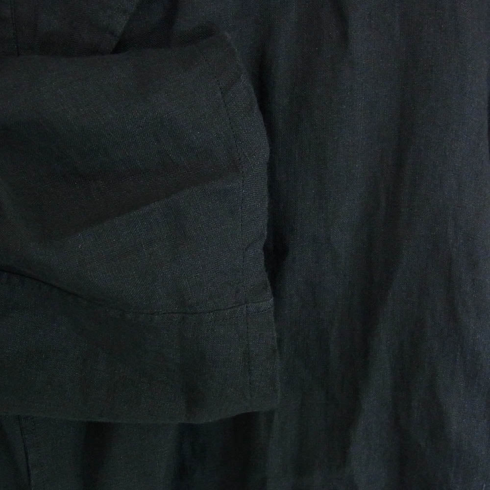 COMOLI コモリ 20SS R01-01001 × Salvatore Piccolo サルバトーレ ピッコロ リネン テーラード ジャケット ブラック系 46【中古】