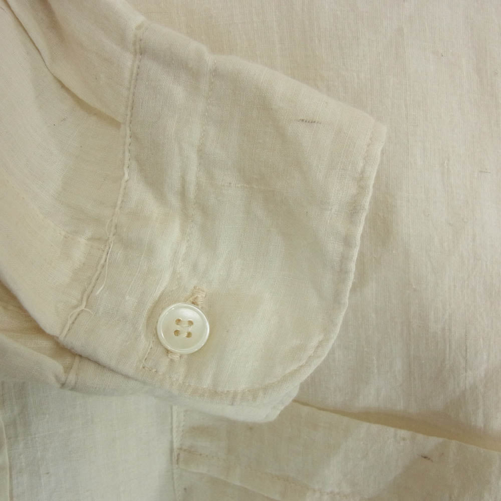 COMOLI コモリ 23SS X01-02011 モスリン プルオーバー 長袖 シャツ ベージュ系 2【中古】