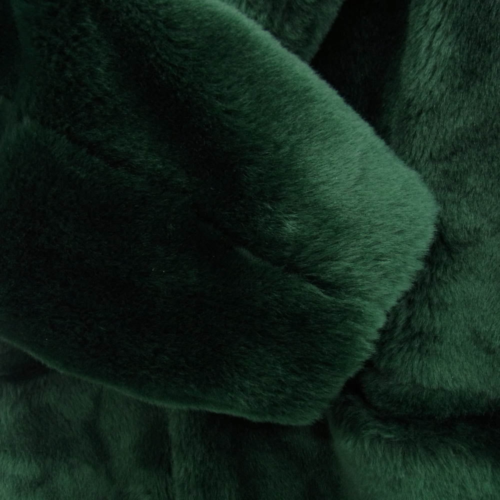 WACKO MARIA ワコマリア 21FW 21FW-WMO-CO05 FUR COAT ショールカラー ファー コート グリーン系 S【美品】【中古】