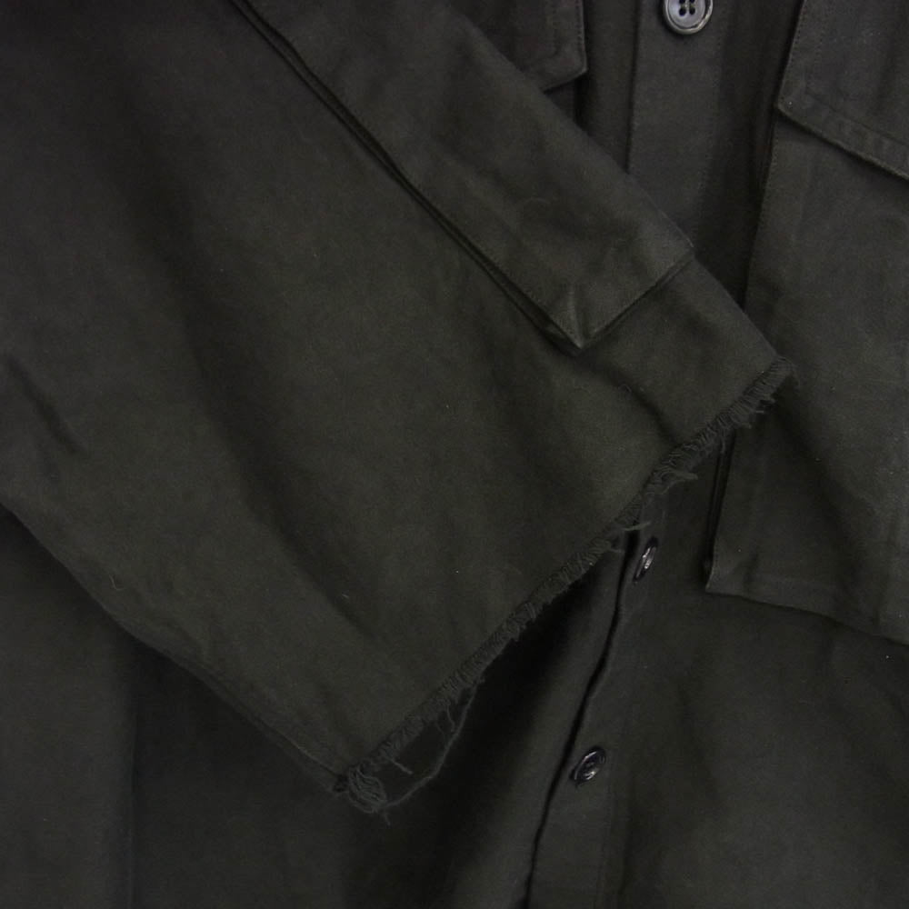DRIES VAN NOTEN ドリスヴァンノッテン 3920700279 Century Cargo Shirt センチュリー カーゴポケット 半袖 シャツ ブラック系 サイズ表記無【中古】