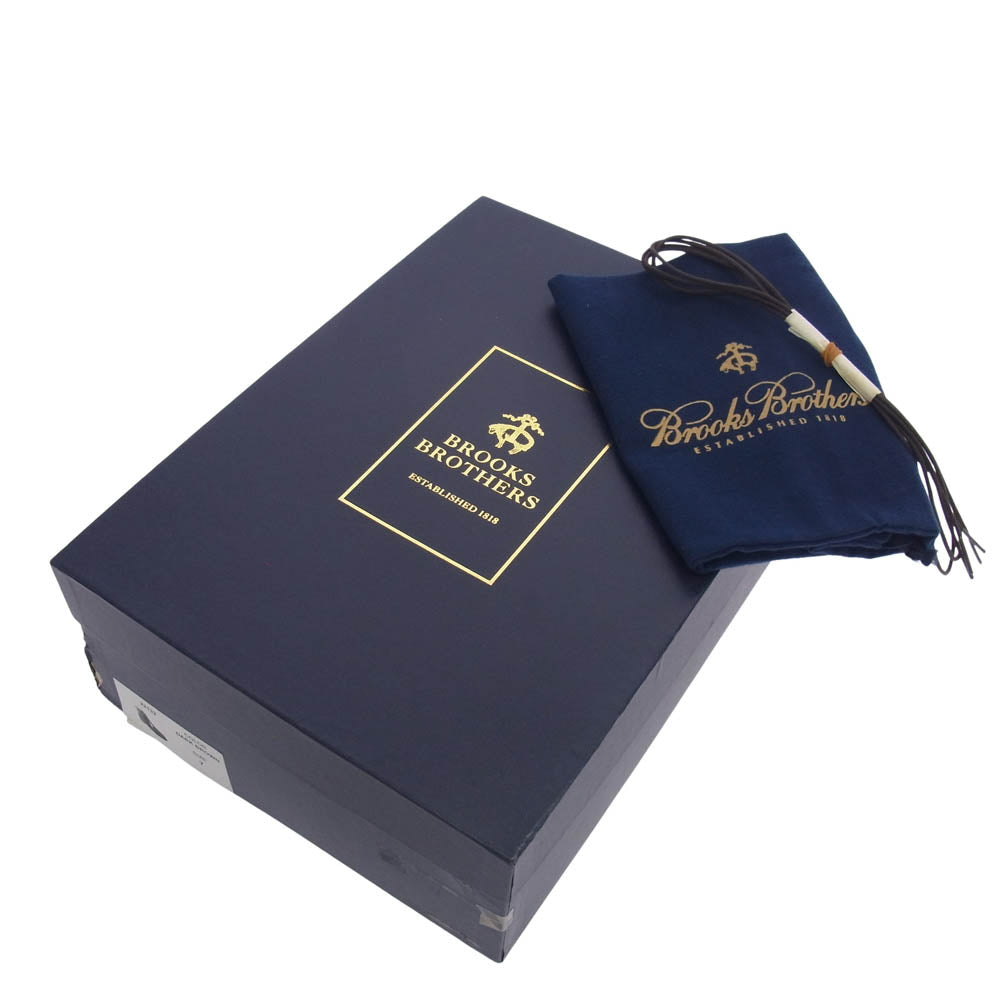 Brooks Brothers ブルックスブラザーズ 7ホール Uチップ レザー ブーツ ブラウン系 US7【極上美品】【中古】