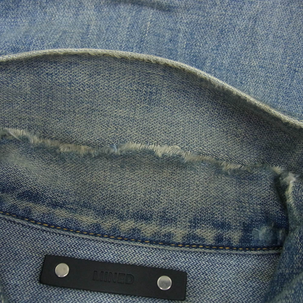 MINEDENIM マインデニム 24SS 2409-8005-86-032 E.BF-ZP GJKT USS ヴィンテージ加工 Gジャン デニム ジャケット インディゴブルー系 3【中古】