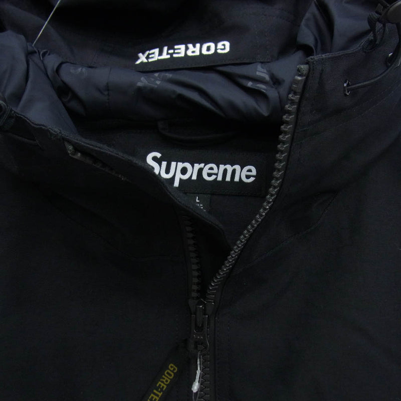 Supreme GORE-TEX Stripe Hooded Jacket 黒 Supreme(シュプリーム) GORETEX STRIPE HOODED JACKETフーデッド