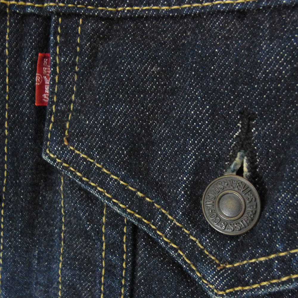Levi's リーバイス 71557-02 90s 香港製 BIG E 3rd 復刻モデル DENIM JACKET デニム ジャケット 濃紺 38 インディゴブルー系 38【中古】
