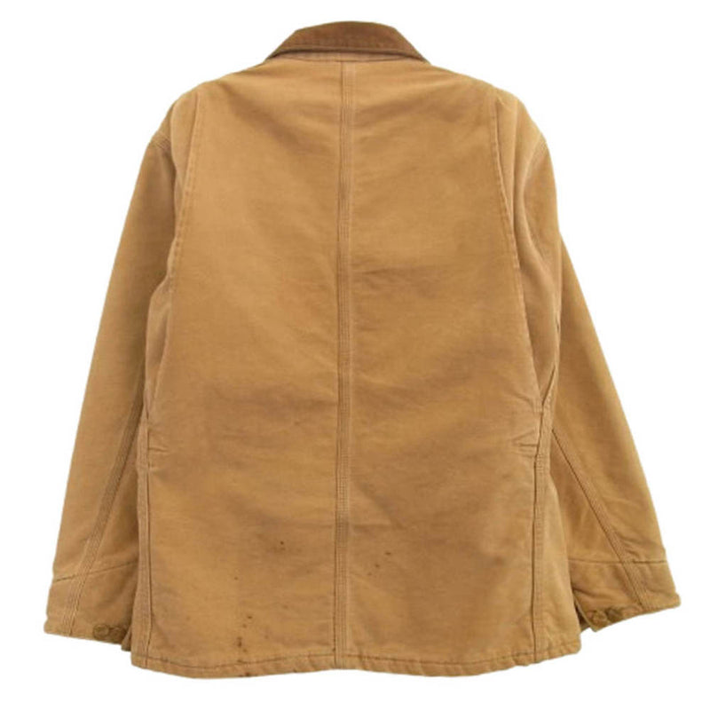 Carhartt カーハート 90s USA製 襟コーデュロイ ダック生地 裏地