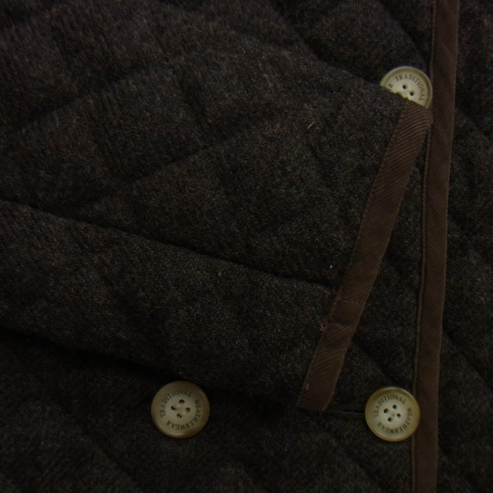 Traditional Weatherwear トラディショナルウェザーウェア 122BA-2008B キルティング コート ジャケット ダークブラウン系 34【中古】