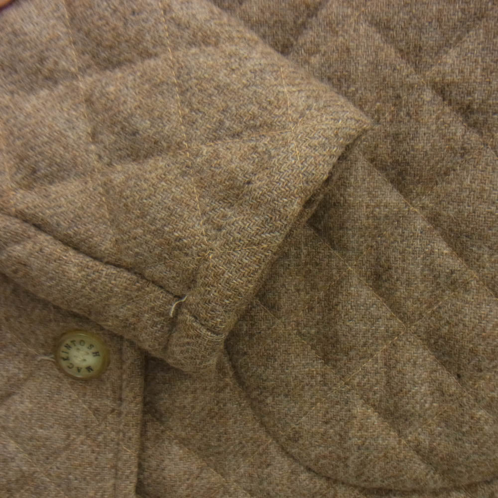 Mackintosh マッキントッシュ ウール キルティング コート ジャケット ベージュ系 ブラウン系 32【中古】