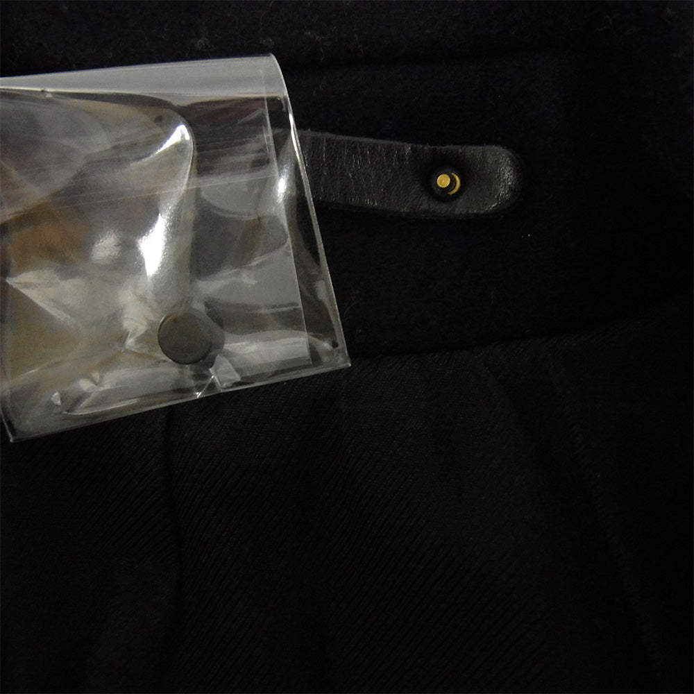 ALLSAINTS オールセインツ ボタンレス ウール ベルテッド ロング コート ブラック系 160/76A【中古】