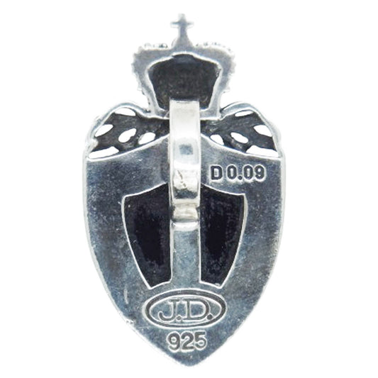 Justin Davis ジャスティンデイビス SPJ117 CROWN SHIELD クラウン シールド オニキス ペンダントトップ シルバー系 表示なし【中古】