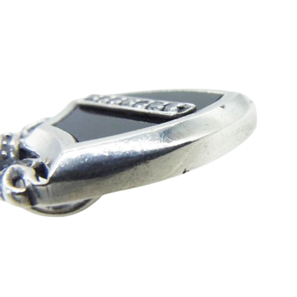 Justin Davis ジャスティンデイビス SPJ117 CROWN SHIELD クラウン シールド オニキス ペンダントトップ シルバー系 表示なし【中古】