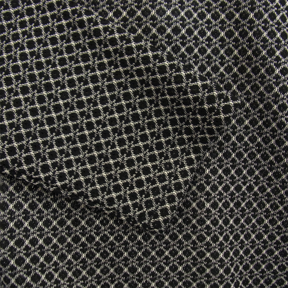 Needles ニードルス QV348 L/S U-Neck Tee R/PE Russell ロングスリーブ 長袖 裾パピヨン刺繍 総柄 Tシャツ カットソー ブラック系 S【中古】