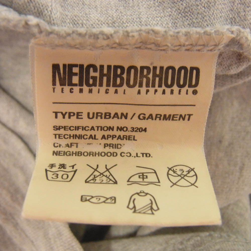 NEIGHBORHOOD ネイバーフッド ORIGINL NBHD プリント ショートスリーブ 半袖 Tシャツ グレー系 L【中古】
