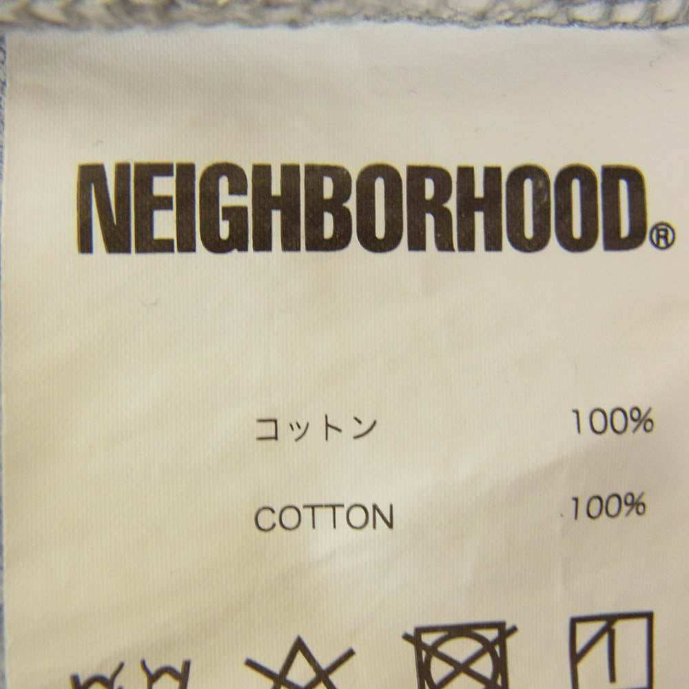 NEIGHBORHOOD ネイバーフッド SRL アイコンマーク バック ロゴプリント ショートスリーブ 半袖 Tシャツ グレー系 L【中古】