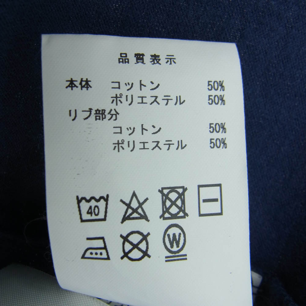 DESCENDANT ディセンダント ワンポイント 刺繍 ショートスリーブ 半袖 Tシャツ ネイビー系 3【中古】