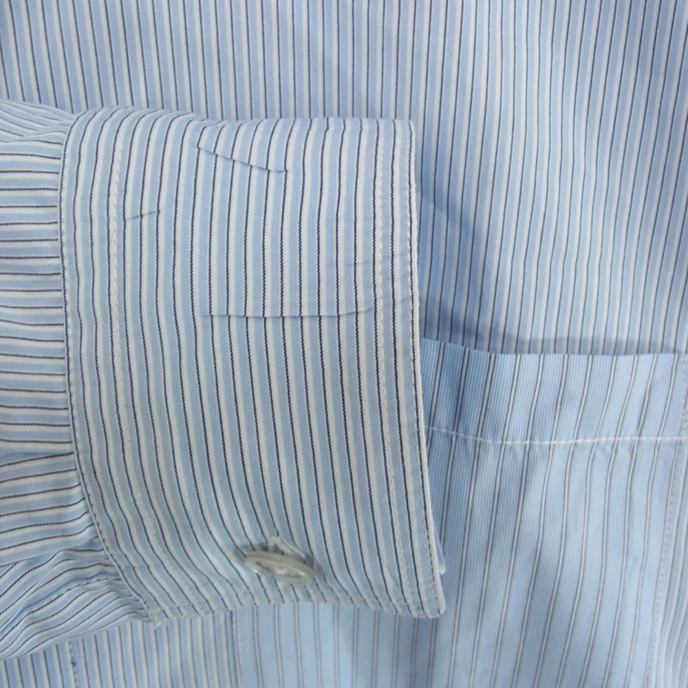 NEIGHBORHOOD ネイバーフッド 20SS 201BENH-SHM04 DESIGN-2 / C-SHIRT . LS 長袖 ストライプ シャツ ライトブルー系 L【中古】
