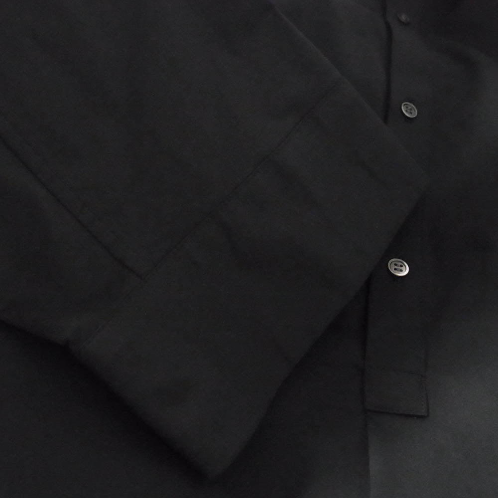 GRAPHPAPER グラフペーパー 23SS GM231-50159 High Gauge Jersey L/S Yoke Shirt ハイゲージ ジャージー 長袖 ヨーク シャツ ブラック系 F【中古】