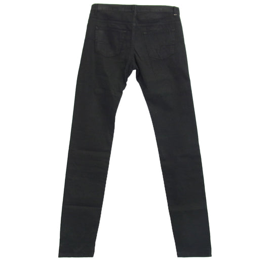 DIOR HOMME ディオールオム 8H3111080909 コーティング ストレッチ スキニー パンツ ブラック系 32【中古】