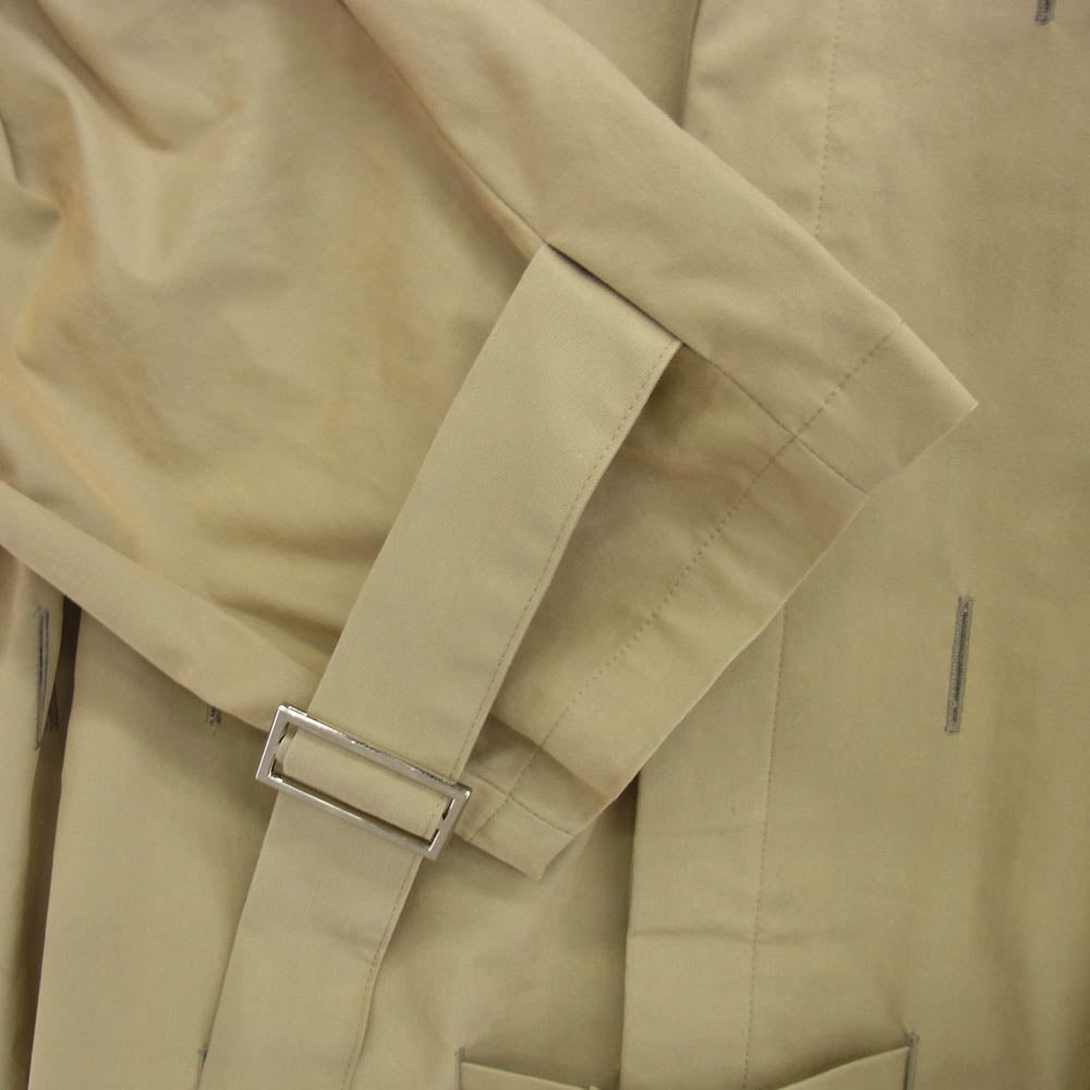 ツテ Hole Tuck stand collar coat ホールタック スタンドカラー コート ベージュ系 F【中古】