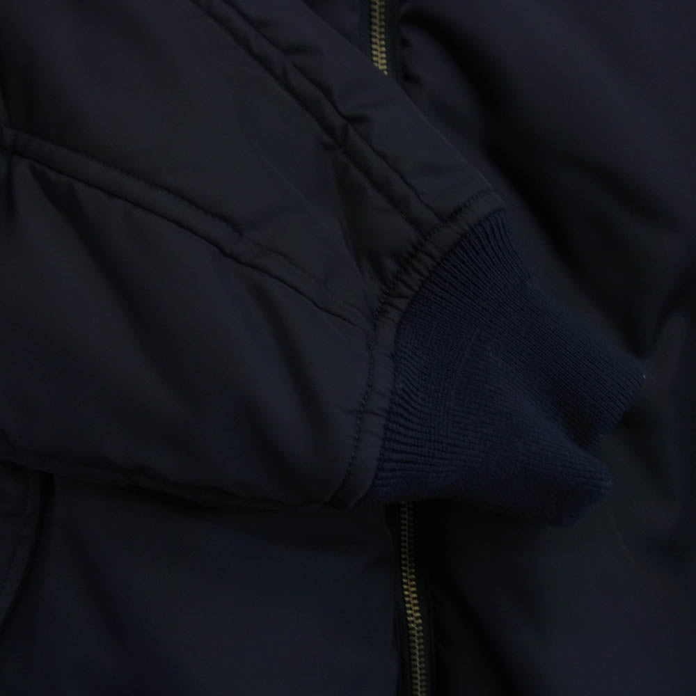 ティッカ 243410023 TBDA-023 UNITED ARROWS ユナイテッドアローズ別注 ロング MA-1 ブルゾン コート ダークネイビー系 F【美品】【中古】