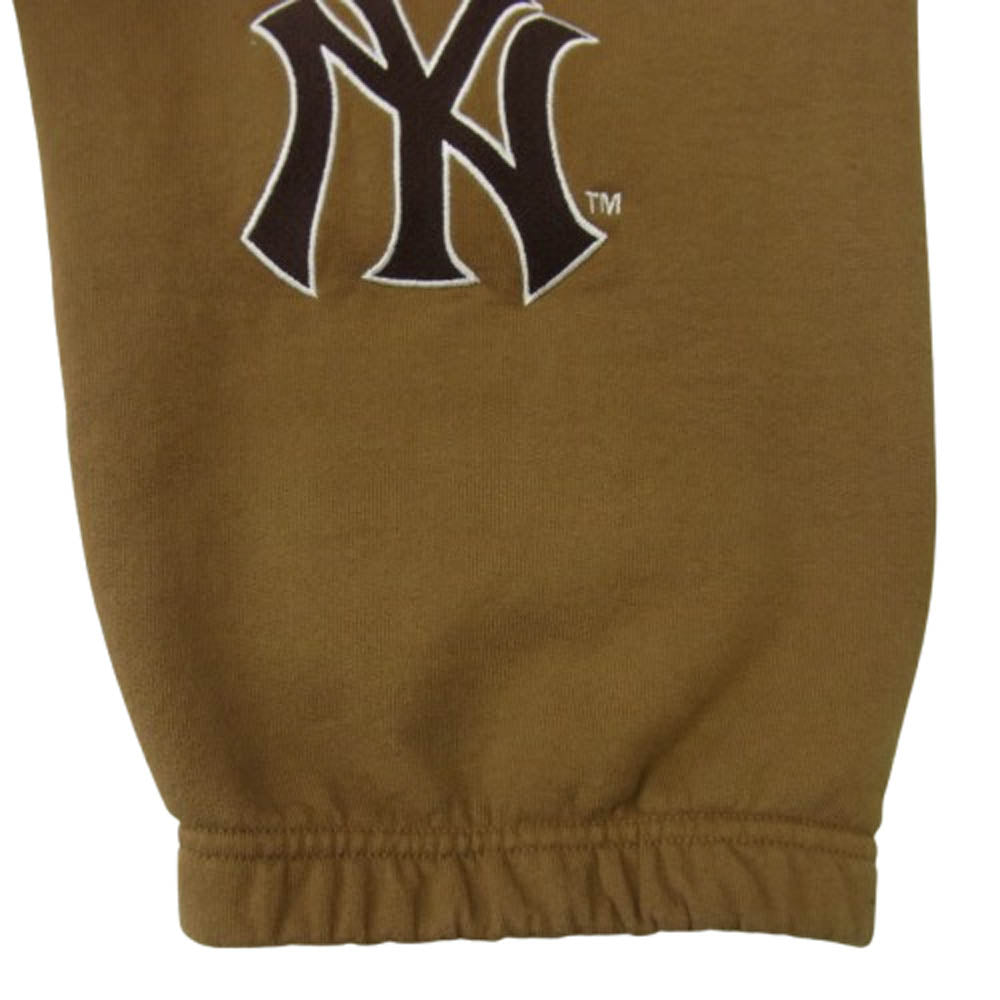Supreme シュプリーム 22AW × New York Yankees ニューヨーク ヤンキース Kanji Sweatpant カンジ スウェットパンツ ブラウン系 L【中古】