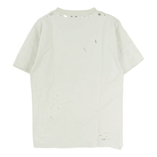 BALENCIAGA バレンシアガ 661705 TKVF1 Hi MY NAME IS デストロイ加工 ダメージ加工 半袖 Tシャツ カットソー ホワイト系 M【中古】