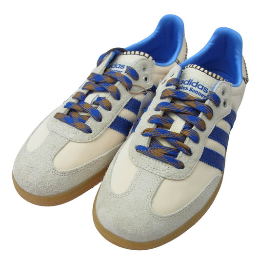 adidas アディダス IH7756 Wales Bonner ウェールズ・ボナー Nylon Samba ナイロン サンバ ローカット スニーカー ブルー系 ベージュ系 26.5cm【新古品】【未使用】【中古】