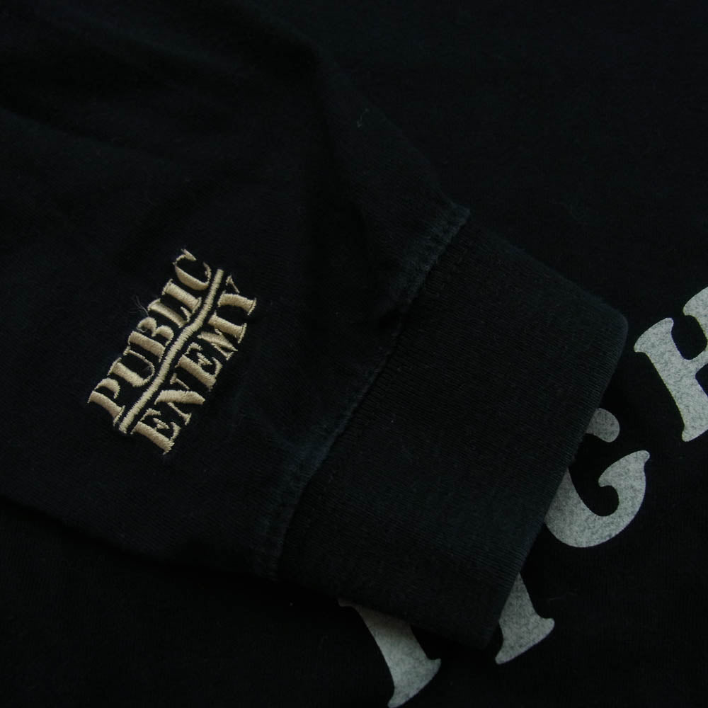 WIND AND SEA ウィンダンシー WDS-PEFTP-04 Public Enemy Palmtree L/S Tee パブリック エネミー カットソー 長袖 Tシャツ ブラック系 L【中古】
