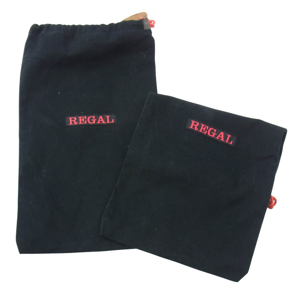 REGAL リーガル リーガル 14GR ダブルモンク レザー シューズ ブルー系 26cm【中古】