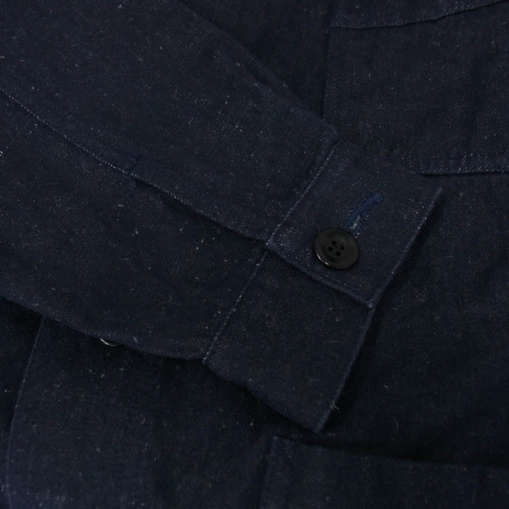 ADDICT CLOTHES アディクトクローズ エーシーブイエム ACVM リネン混 コットン デニム フレンチ カバーオール ジャケット インディゴブルー系 44【中古】