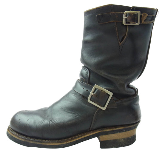 RED WING レッドウィング 8270 PT83 茶芯 ナイフポケット付き Engineer エンジニア ブーツ ブラック系 M 24.5cm程度【中古】