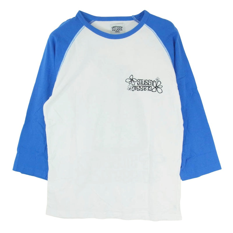 old stussy 90s ラグラン 90s STUSSY ステューシー ラグラン 七分袖 Vintage M 古着 古着